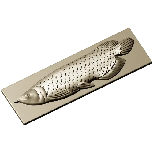 Рельеф арованы - STL 3D модель для ЧПУ