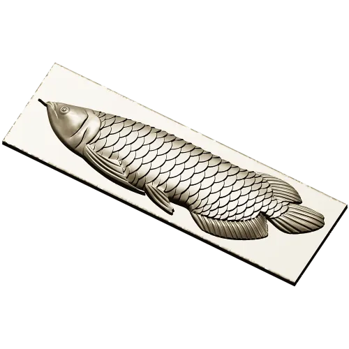Рельеф арованы - STL 3D модель для ЧПУ