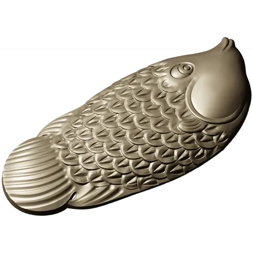 3D модель карпа в рельефе (STL) для ЧПУ