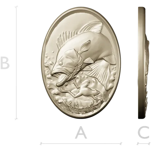 STL модель барельефа "Судак" для ЧПУ - 3D модель stl для фрезера