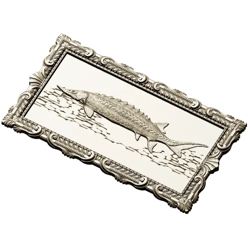 Baroque Sturgeon Relief - STL 3D model for CNC carving