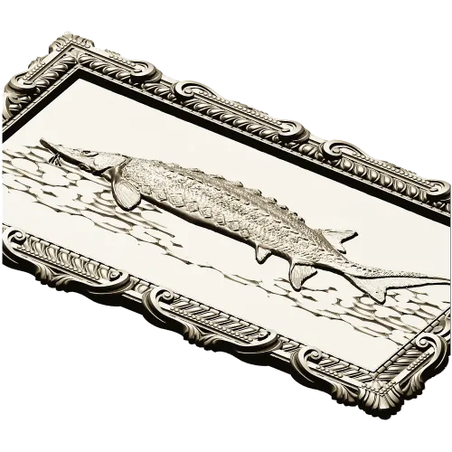 Baroque Sturgeon Relief - STL 3D model for CNC carving