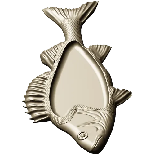 Рыба-поднос - 3D модель STL для фрезера