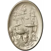 Овальное панно "Лотос и рыбки" - STL для ЧПУ