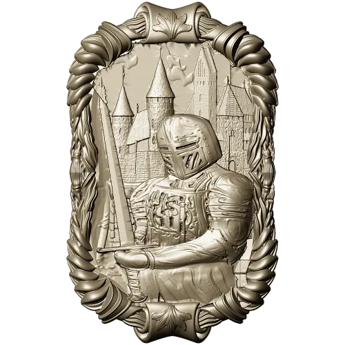 Страж Замка - 3D модель панно для ЧПУ (STL)