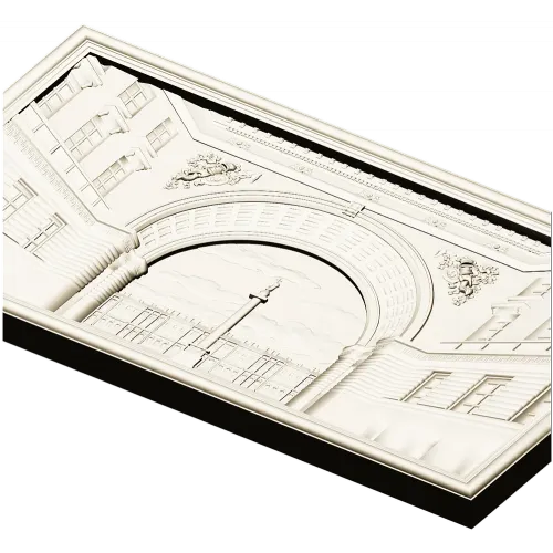 Palace Square arch relief - 3D STL model for CNC