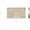 Palace Square arch relief - 3D STL model for CNC