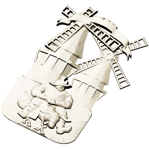 3D модель STL - Санчо у мельниц для ЧПУ