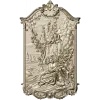 Rococo high-relief panel 3D model - Rendezvous in the Grove (STL for CNC)