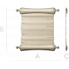 Scroll Relief STL for CNC Router - Aged Parchment Panel