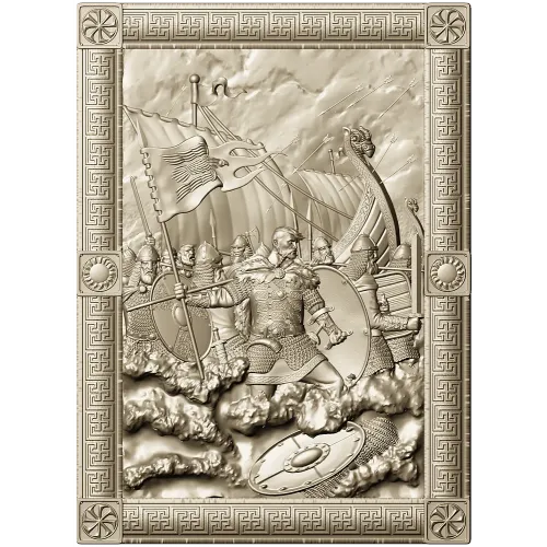 Sviatoslav bas-relief STL for CNC milling
