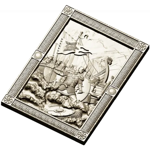 Sviatoslav bas-relief STL for CNC milling