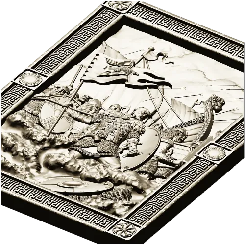 Sviatoslav bas-relief STL for CNC milling
