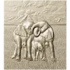 Рельефная 3D модель "Семья слонов" - панно для ЧПУ в формате STL
