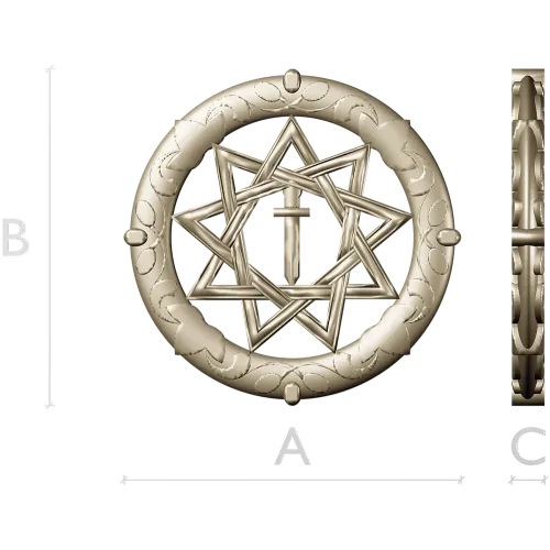 Знак Вечной Звезды - 3D модель STL для ЧПУ