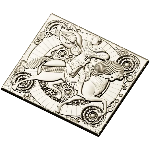 Gallant Horseman Relief - STL 3D model for CNC carving