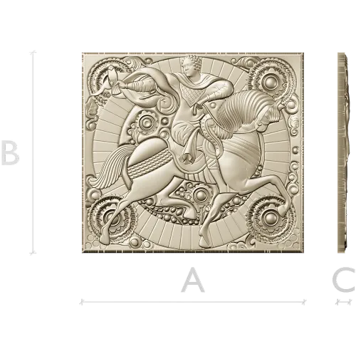 Gallant Horseman Relief - STL 3D model for CNC carving