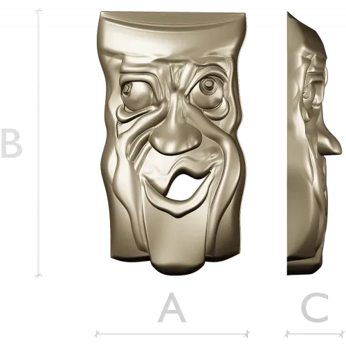 Весёлый Лик - 3D модель STL для ЧПУ