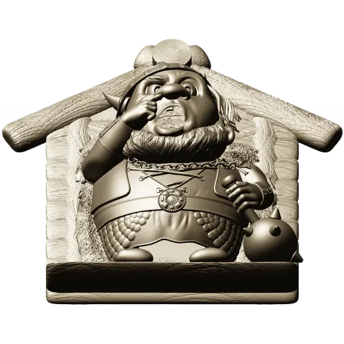 Viking in a Birdhouse - STL 3D Model for CNC