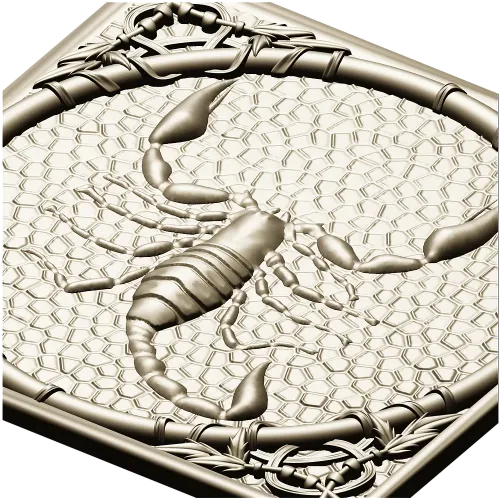 Рельефная панель "Скорпион" - 3D модель STL для ЧПУ