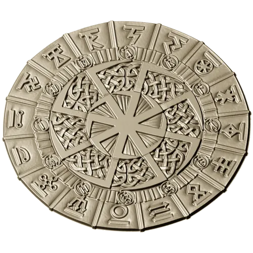 Славянский круглый оберег - 3D STL модель для ЧПУ