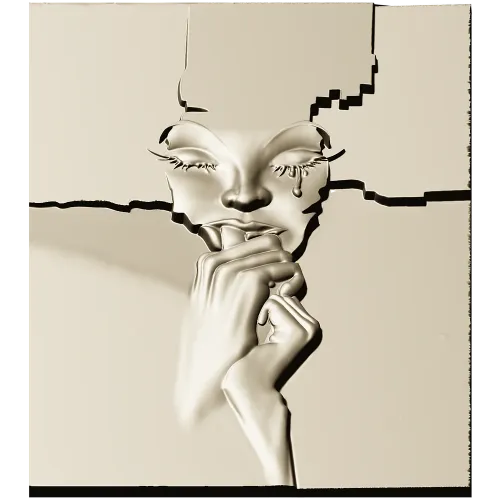 Weeping Fragment - high-relief STL 3D model for CNC milling