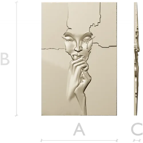 Weeping Fragment - high-relief STL 3D model for CNC milling