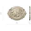 Медальон со спящим слоном - 3D модель STL для ЧПУ