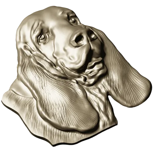 Bloodhound Head Relief STL for CNC