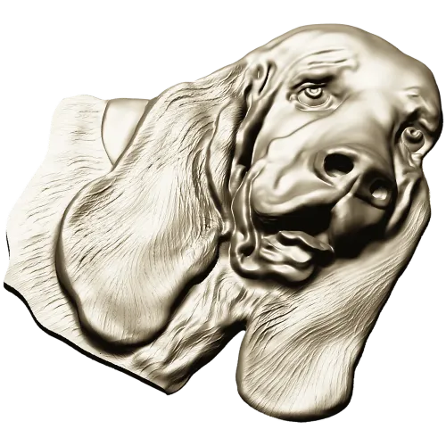 Bloodhound Head Relief STL for CNC