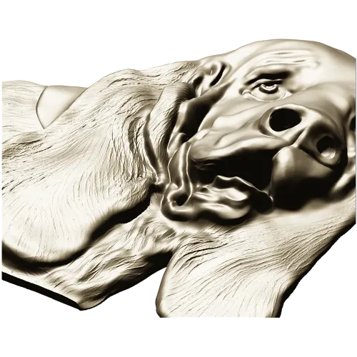 Bloodhound Head Relief STL for CNC
