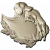 Охотничий картуш с собакой - 3D модель STL для ЧПУ