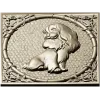 Медальон с сидящей собачкой - 3D модель STL для ЧПУ
