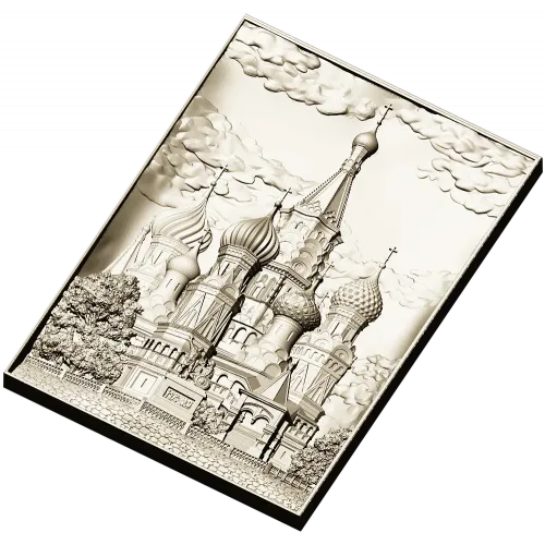 Рельефное панно "Собор в куполах" - 3D модель STL для ЧПУ
