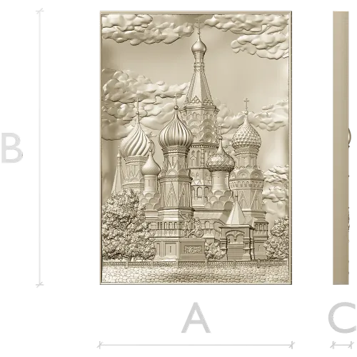 Рельефное панно "Собор в куполах" - 3D модель STL для ЧПУ
