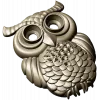 Mooncrest Owl - STL 3D model for CNC relief
