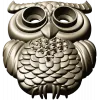 Mooncrest Owl - STL 3D model for CNC relief