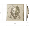 Holy Mandylion - STL 3D model for CNC bas-relief