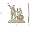 Клятва дружины - 3D модель STL для ЧПУ, барельеф в средневековом стиле
