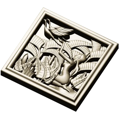 Панно "Песня птиц" - 3D модель STL для ЧПУ