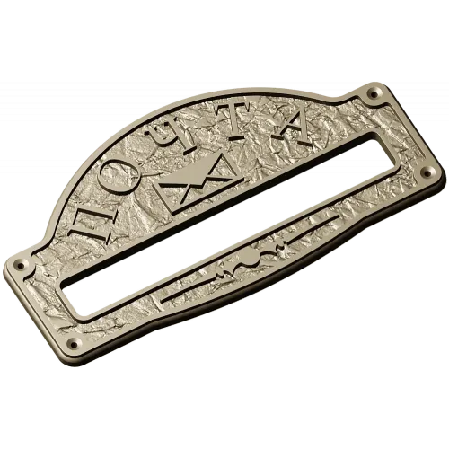 Classic arched mailplate STL 3D model for CNC milling