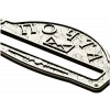 Classic arched mailplate STL 3D model for CNC milling