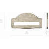 Classic arched mailplate STL 3D model for CNC milling