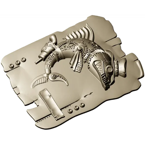 Щука - рельефная 3D модель STL для ЧПУ