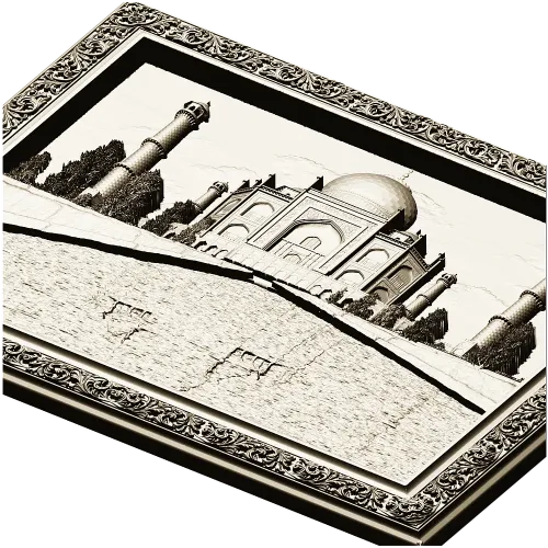 Taj Mahal Relief Panel STL - 3D model for CNC milling