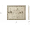 Taj Mahal Relief Panel STL - 3D model for CNC milling