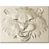 Tiger Head Relief STL - High-Relief 3D Model for CNC