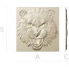 Tiger Head Relief STL - High-Relief 3D Model for CNC