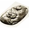 Рельефная 3D модель тигра в формате STL для ЧПУ
