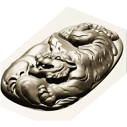 Рельефная 3D модель тигра в формате STL для ЧПУ